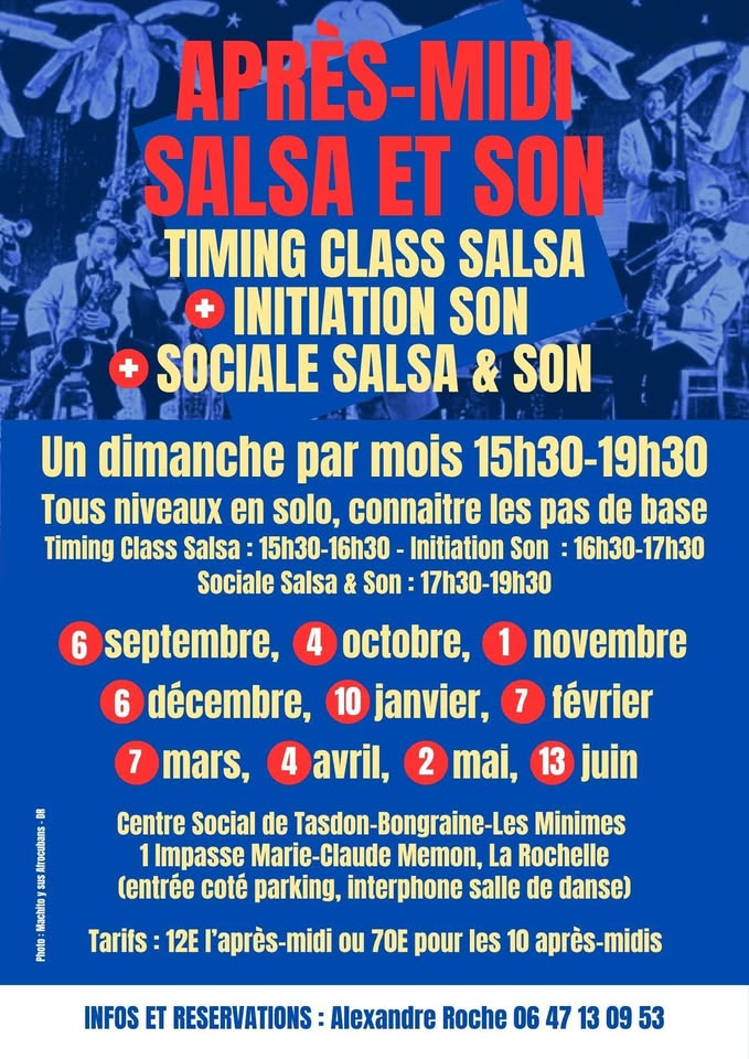 Affiche de l'événement Timing Class en Salsa et Son du 04/04/2027 à La Rochelle