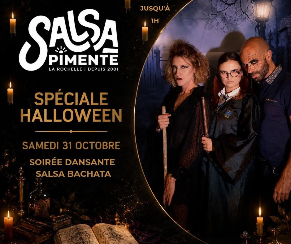 Affiche de l'événement Salsa Pimente Soirée Halloween du 31/10/2026 à La Rochelle