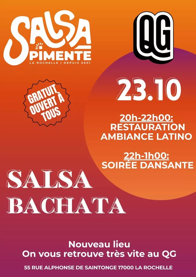 Affiche de l'événement Soirée au QG du 23/10/2026 à La Rochelle
