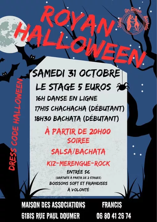 Affiche de l'événement Royan Halloween du 31/10/2026 à Royan