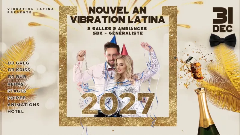 Affiche de l'événement Nouvel an Vibration Latina - SBK & généraliste du 31/12/2026 à Mouilleron-le-Captif