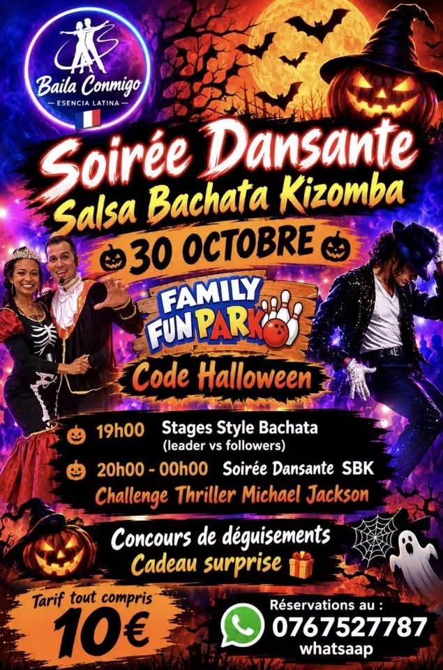 Affiche de l'événement Soirée SBK Halloween du 30/10/2026 à Lagord