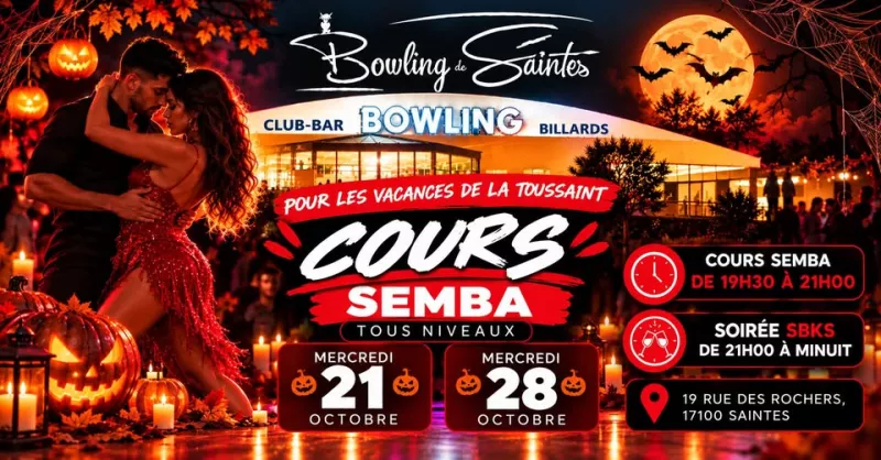 Affiche de l'événement SOIREE SBKS AU BOWLING DE SAINTES du 21/10/2026 à Saintes