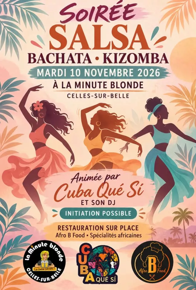 Affiche de l'événement Soirée danse à La Minute Blonde du 10/11/2026 à Celles-sur-Belle